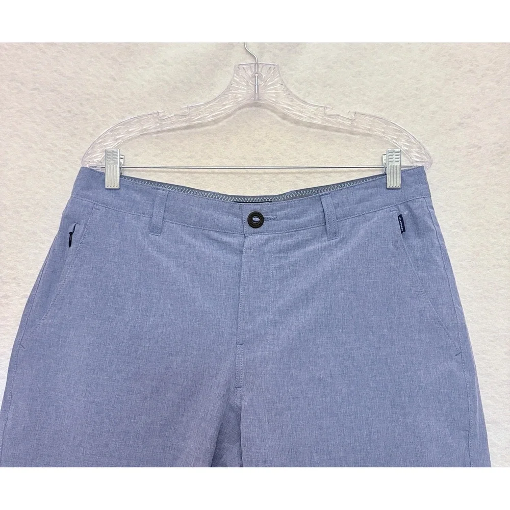7 Daimonds Shorts Mens 31 Blue Hybrid Chino Performance Aeroplane Lightweight